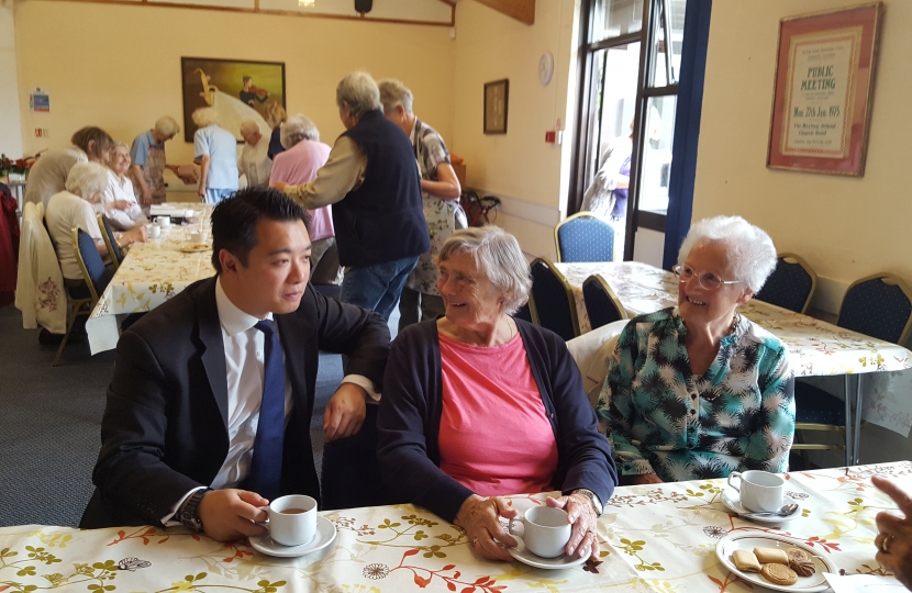 Alan Mak at the Hayling Island lunch club