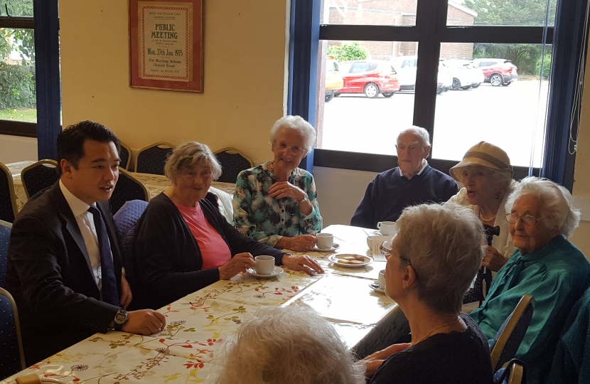 Alan Mak at the Hayling Island lunch club