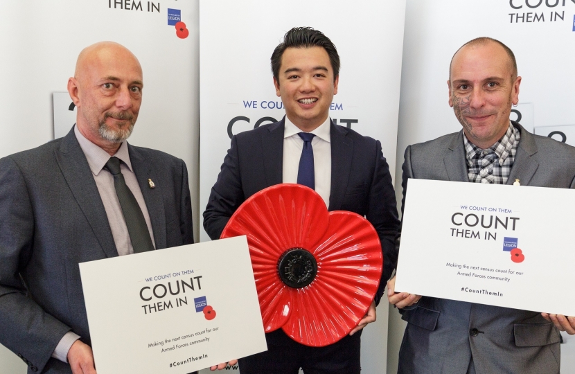 Alan Mak backs new British Legion campaign to recognise veterans in the census