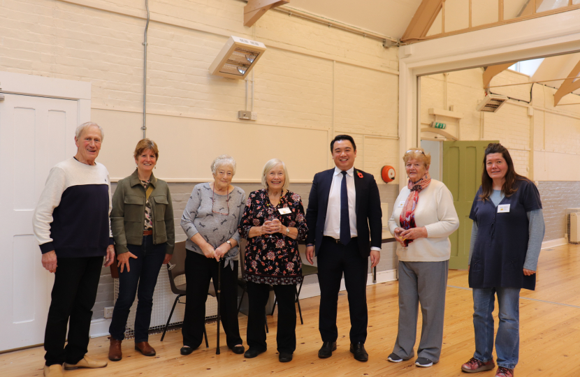 Local MP Alan Mak met local residents at the new Emsworth library 