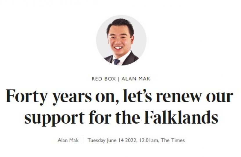 Alan Mak MP writes for The Times Red Box