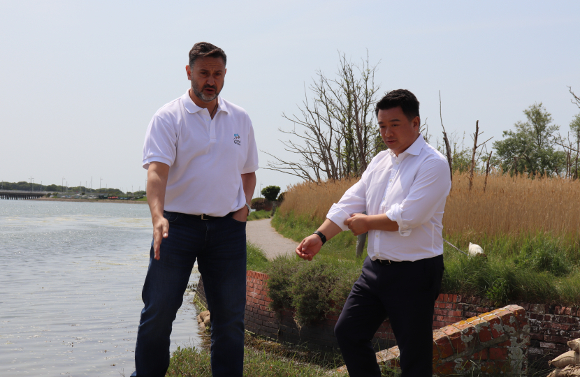 Local MP Alan Mak is working hard to protect Langstone Mill Pond and the footpath