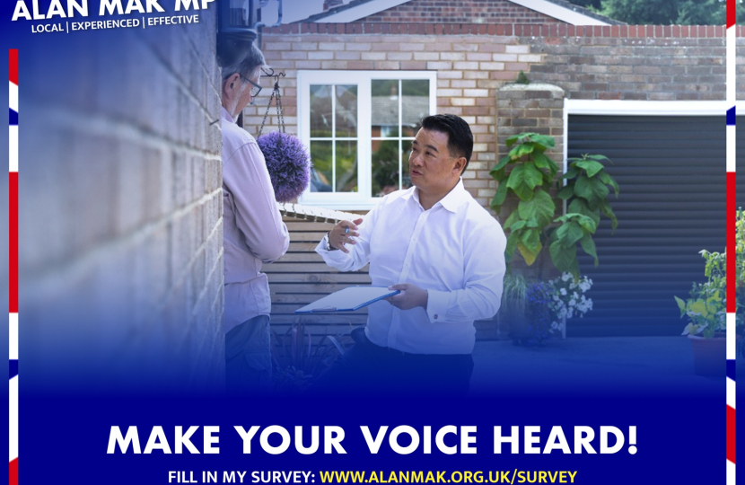 Residents' Survey 2026 - Share your views with Alan
