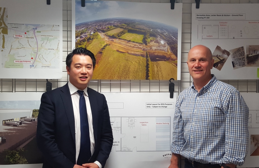 Photo - Alan Mak MP with FatFace CEO Anthony Thompson 