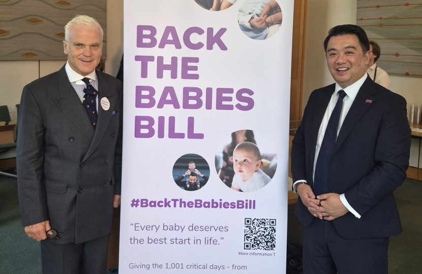 Local MP Alan Mak backs proposed new law to gives babies the best start in life