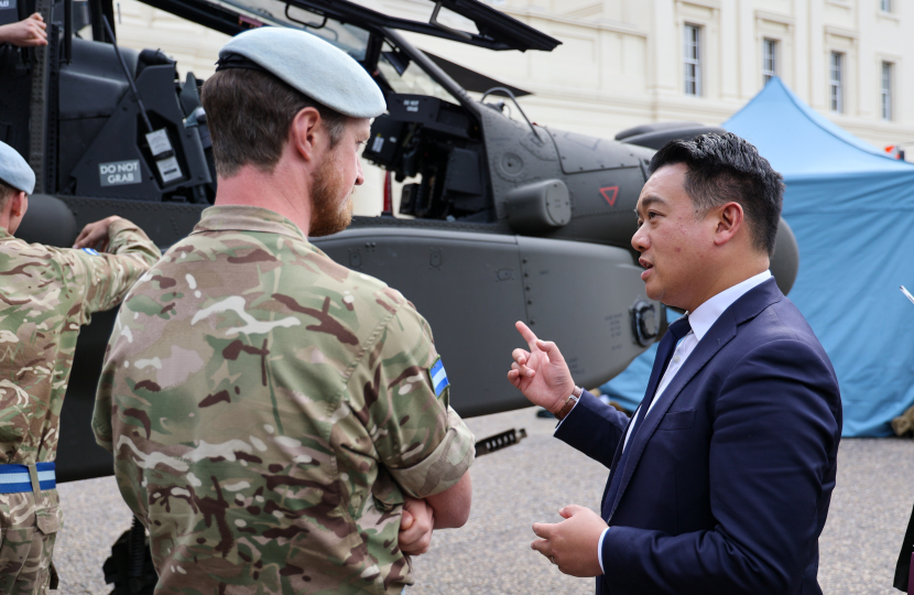 Local MP Alan Mak calls for more investment in our Armed Forces at Army Expo 2024