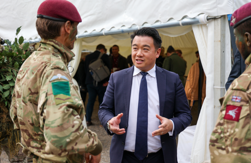 Local MP Alan Mak calls for more investment in our Armed Forces at Army Expo 2024