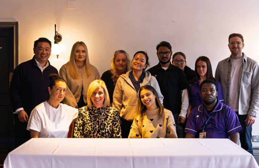 Local MP Alan Mak thanks care workers and listens to views on how care system can be improved 