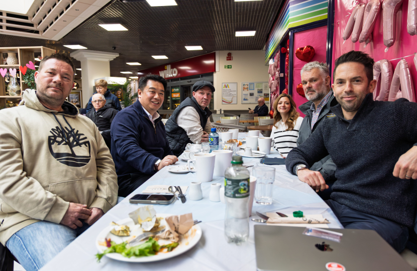 Local MP Alan Mak shows his support for tradespeople