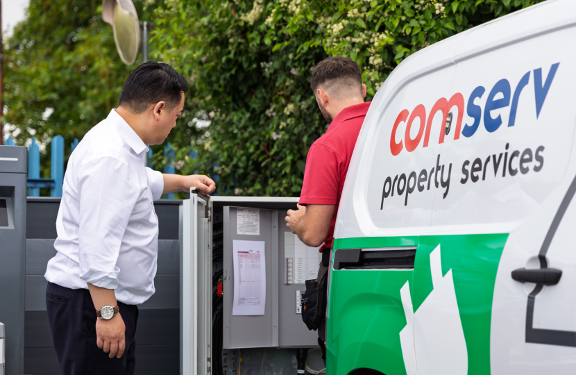 Local MP Alan Mak meets Royal Marines veteran benefiting from Armed Forces Covenant 