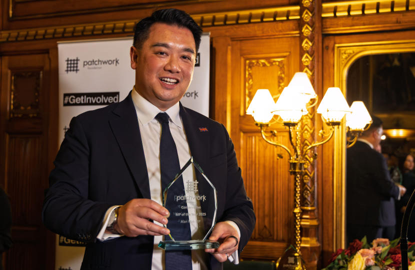 Local MP Alan Mak wins Conservative MP of the Year at prestigious awards
