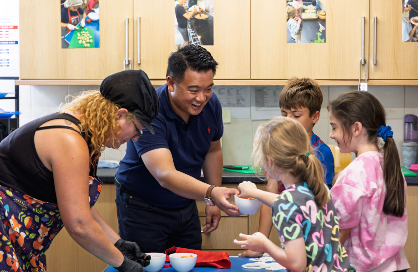 Local MP Alan Mak visits summer holiday clubs across the Havant Constituency and welcomes extended funding