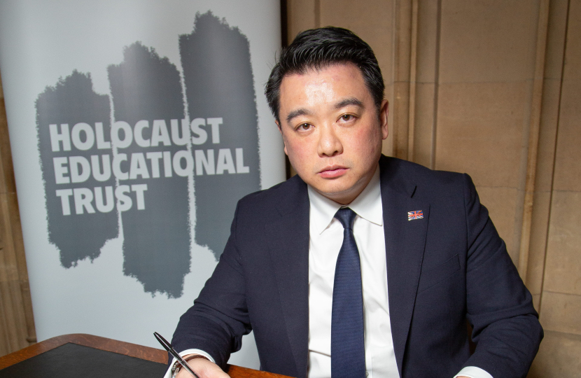 Local MP Alan Mak signs Holocaust Educational Trust's Book of Commitment ahead of 81st anniversary of Auschwitz-Birkenau liberation