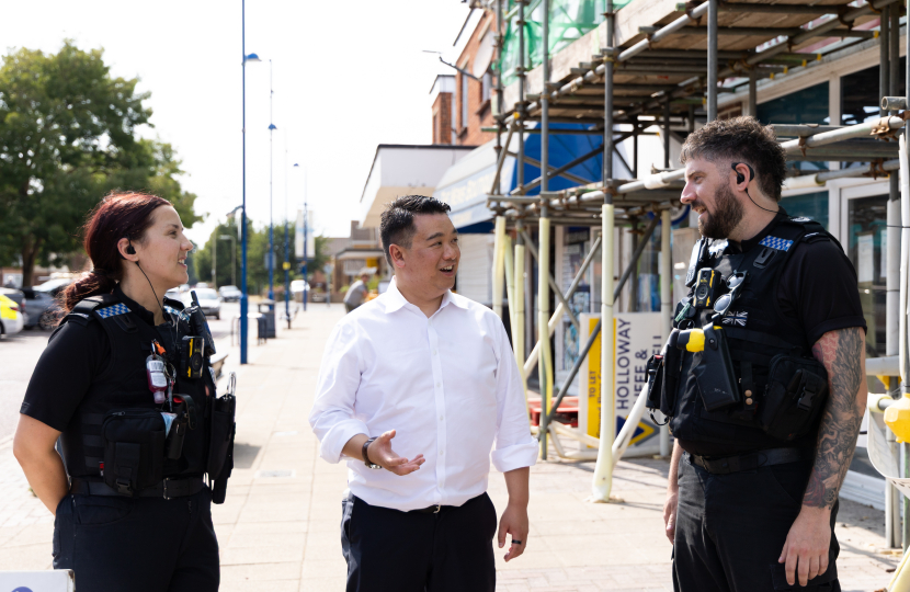 Local MP Alan Mak joins Hayling police on patrol to show continued support for Local Bobby Scheme