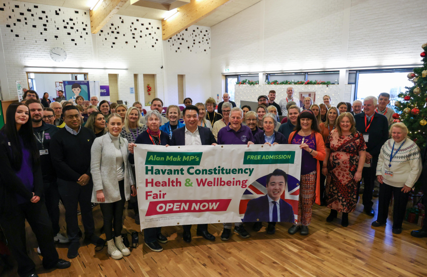 Local MP Alan Mak invites residents to attend his 4th annual Health & Wellbeing Fair at Emsworth Baptist Church