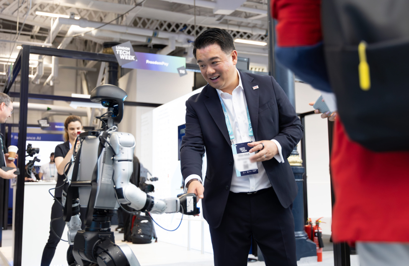 Local MP Alan Mak supports British tech and accuses Labour of squandering Britain's role as tech leader 