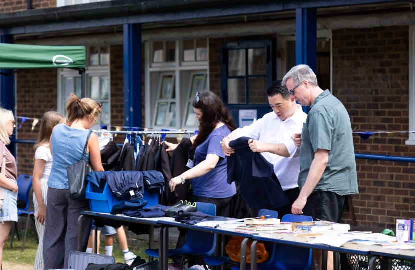 Local MP Alan Mak joins the fun at the 2026 Purbrook Park School Summer Fair