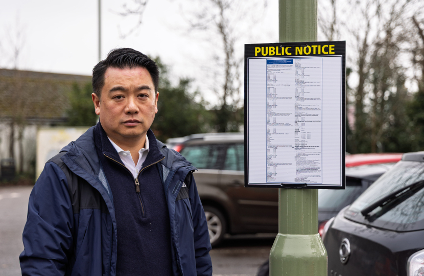 Local MP Alan Mak submits petition against car park charges to Labour-controlled Havant Borough Council