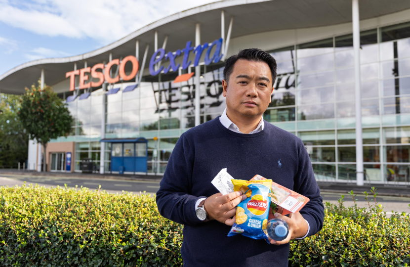 Local MP Alan Mak criticises Labour Government as food price inflation hits highest level in 18 months