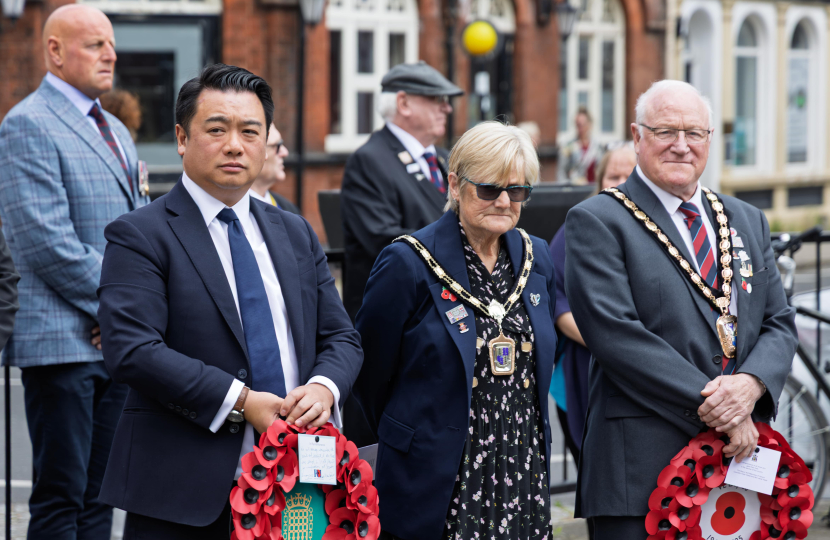 Local MP Alan Mak takes part in VE Day 80th anniversary civic service in Havant