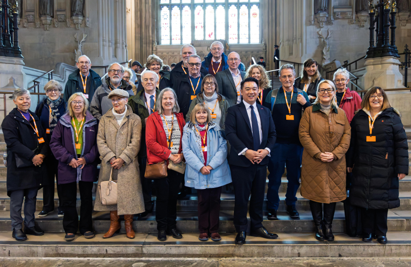 Local MP Alan Mak welcomes final 2025 group of Havant Constituency residents to Parliament