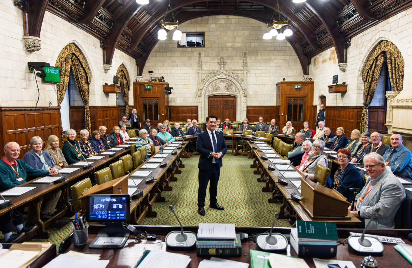 Local MP Alan Mak welcomes first 2026 group of Havant Constituency residents to Parliament