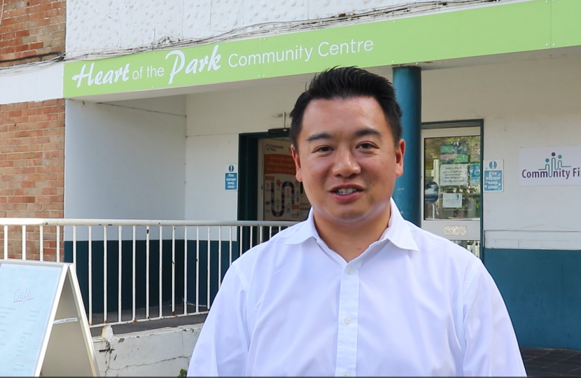 Local MP Alan Mak welcomes £119,500 Government grant funding for Leigh Park Community Centre site