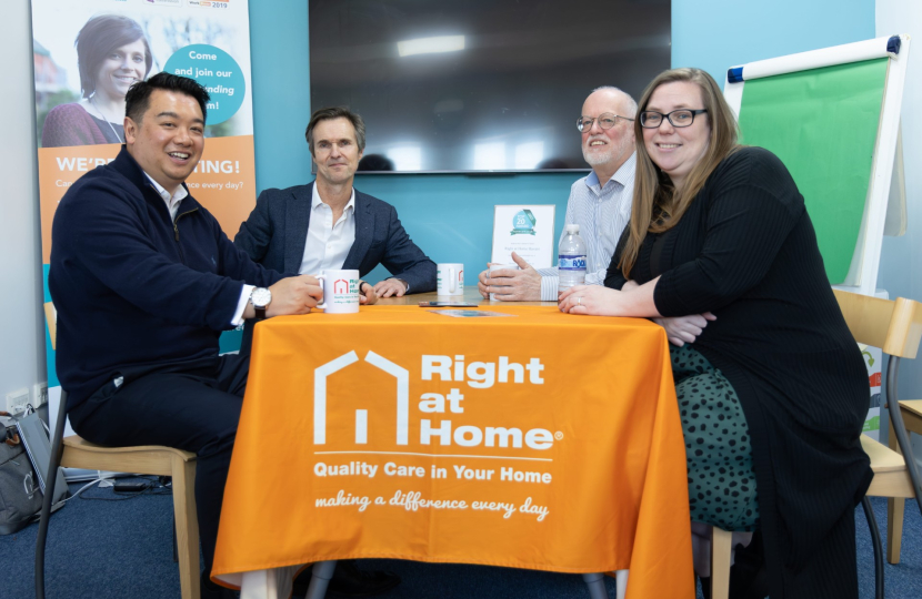 Alan Mak MP meeting with Right at Home team