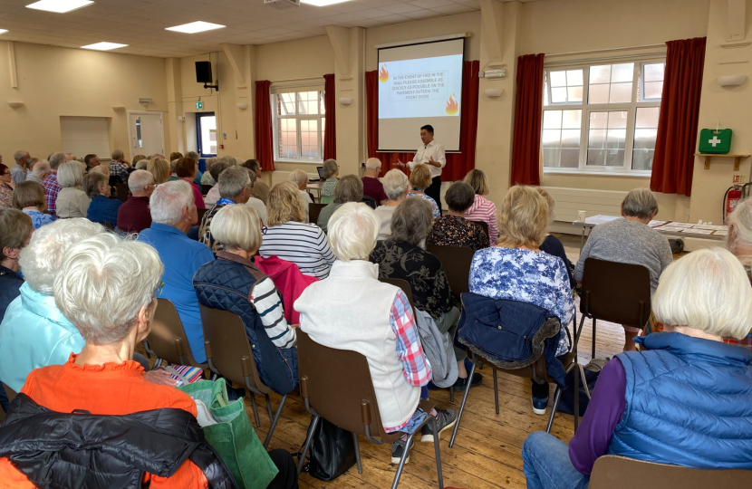 Alan Mak speaking to the u3a