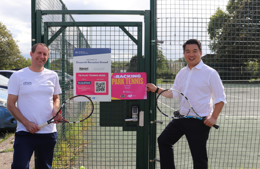 Local MP Alan Mak welcomes Sport England funding to boost physical activity in Havant borough