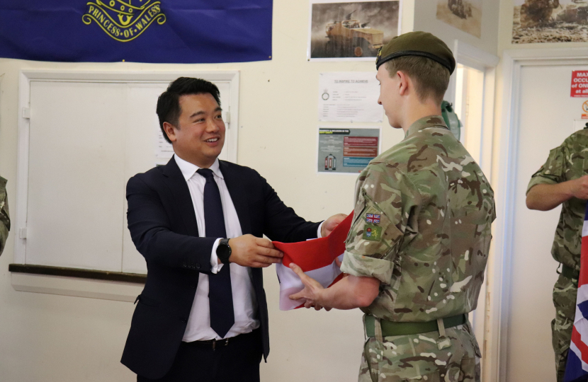 Local MP Alan Mak condemns Labour Government's cut to funding for school cadet schemes