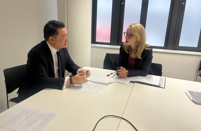 Local MP Alan Mak meets Treasury Minister to call for Banking Hubs programme to expand and provide more face-to-face banking