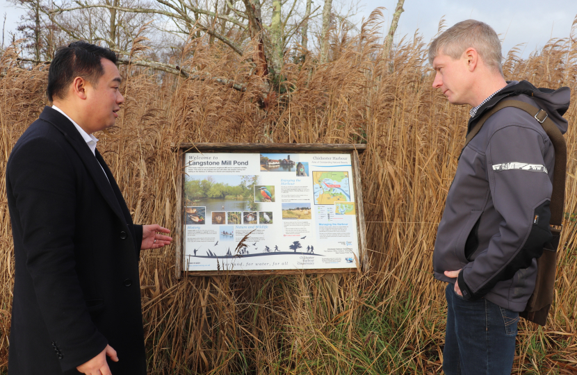 Local MP Alan Mak secures Natural England support for appropriate works at Langstone Mill Pond and surrounding area