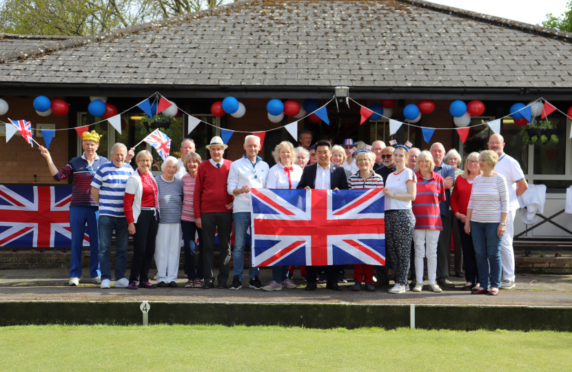 Local MP Alan Mak presented the club with a Union Flag