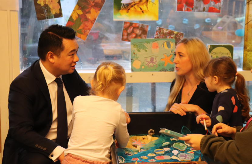 Local MP Alan Mak welcomes expansion of Government childcare support to help Havant Constituency working parents