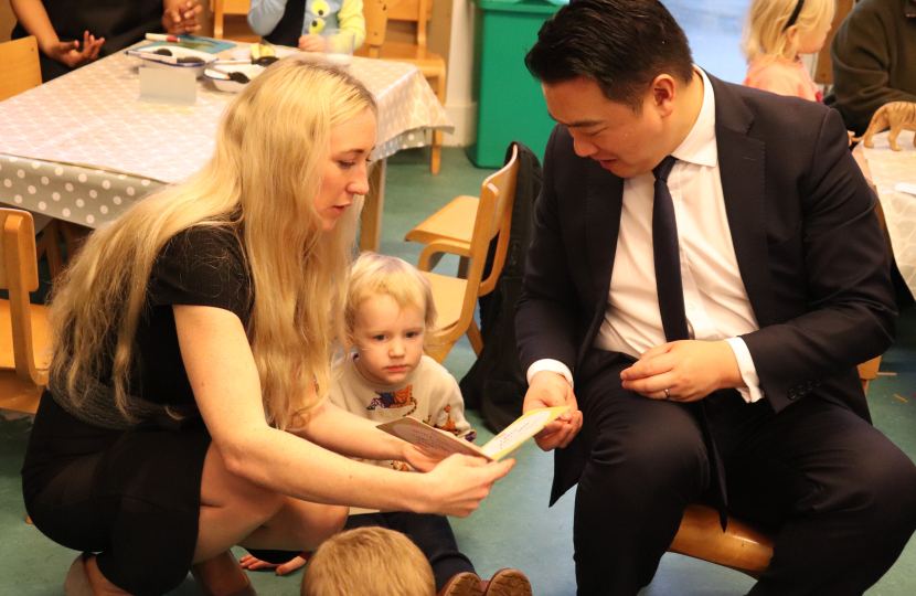 Local MP Alan Mak welcomes expansion of Government childcare support to help Havant Constituency working parents