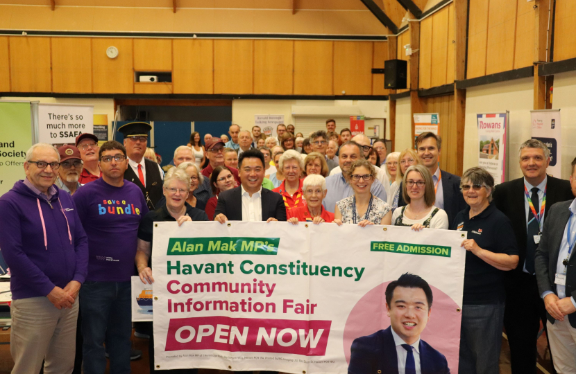 Alan Mak MP with attendees at the Community Information Fair
