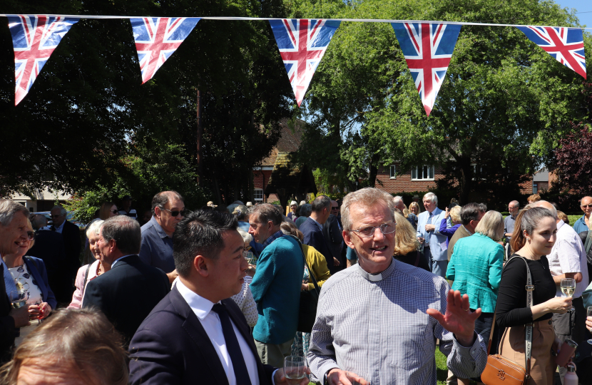 Local MP Alan Mak attends special centenary celebration service for Emsworth and Warblington churches joining together