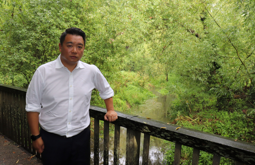 Alan Mak MP at the River Ems