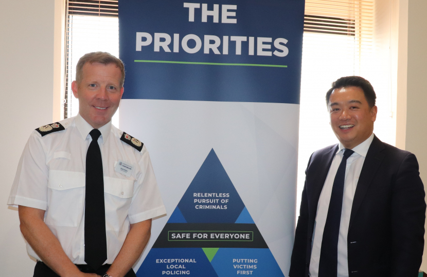 Local MP Alan Mak backs new Hampshire Chief Constable's plan to get more bobbies back on the beat