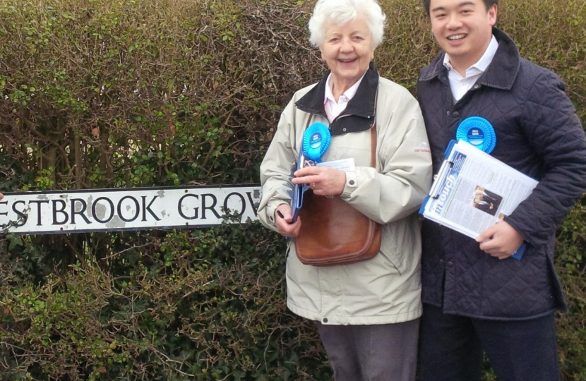 Local MP Alan Mak pays tribute to former Havant Borough Councillors Gwen Blackett and Brendan Gibb-Gray