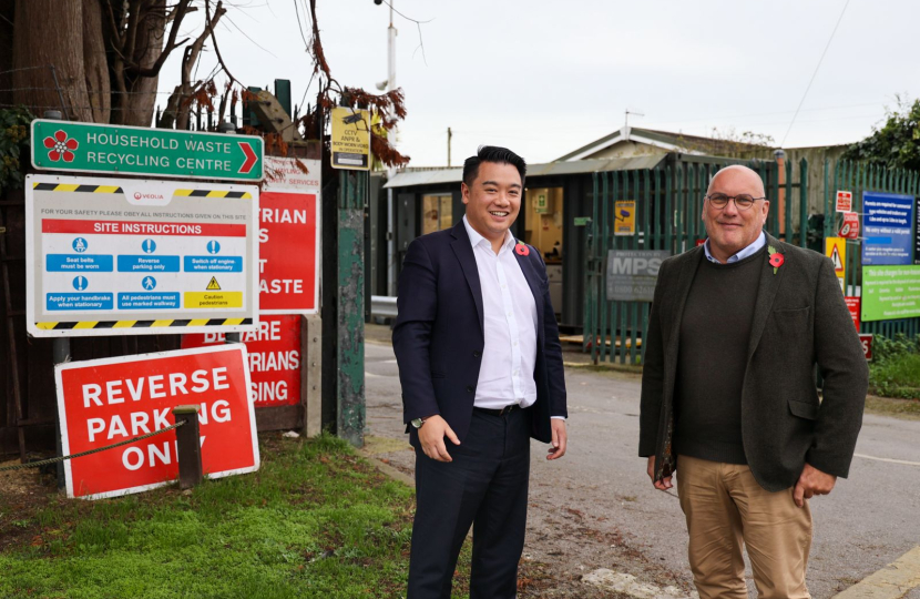 Local MP Alan Mak praised by Hampshire Council Leader for playing "vital" role in keeping Hayling Tip open