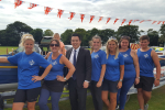 Alan Mak MP meets the Langstone Cutters rowing club at the fete