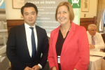 Alan Mak MP with Govia Thameslink Chief Operating Officer Dyan Crowther