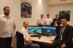 Havant MP Alan Mak with the team from Turbulent Designs