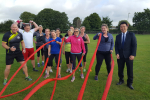 Alan Mak with Topsy Turner during one of his boot camps