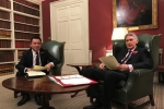 Alan Mak during his meeting with the Chancellor Philip Hammond