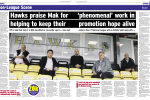 Local MP Alan Mak successfully campaigns for keep Hawks promotion hopes alive through playoffs - PNews