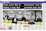 Local MP Alan Mak successfully campaigns for keep Hawks promotion hopes alive through playoffs - PNews