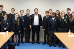 -	Local MP Alan Mak met students at the Crookhorn College to discuss all things Parliament and Politics during this year’s Parliament Week 